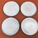 4 Niderviller earthenware dinner plates from the "Prunes" collection