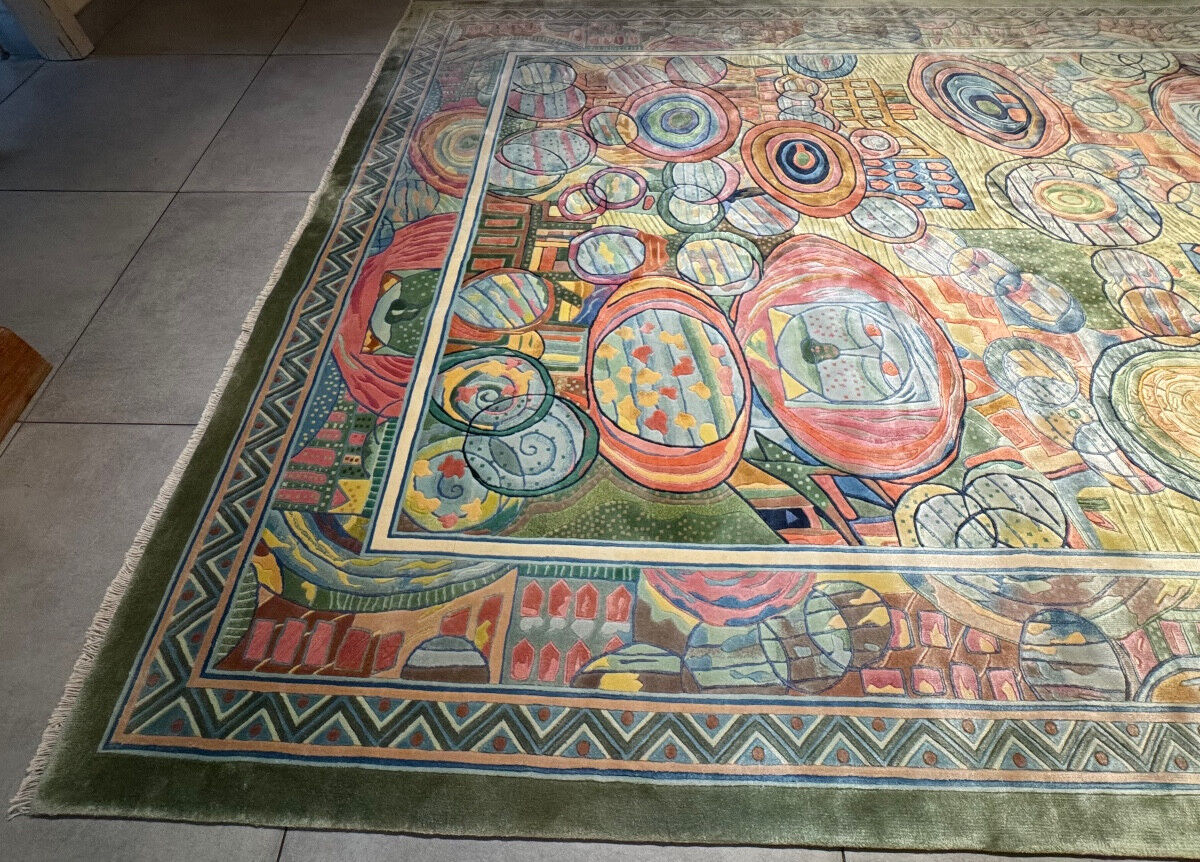 Art Deco Shanghai rug in silk 300x200 cm