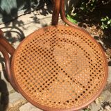 Chaises de bistrot cannage artisanal