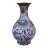 Vase en émaux cloisonnés