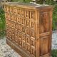 Bar bois vintage 1950 comptoir style Bauhaus