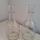 Pair of bistro style table decanters