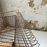 Vintage gold metal cage