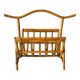 Vintage bamboo and rattan magazine rack