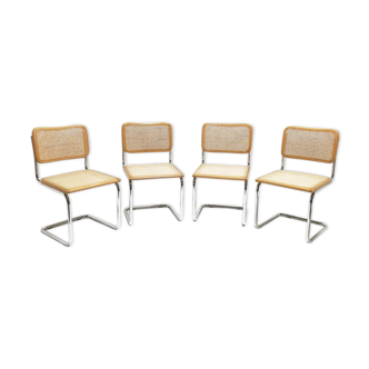 Suite de 4 chaises Cesca B32 Ed. Italienne c.1970