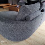 Roche Bobois Preface sofa with matching pouf