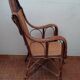 Old rattan armchair circa 1900-1930