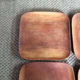 Set of 8 wooden plates