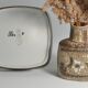Scandinavian Modern Plate and Vase, ceramic, "Baca", Fajance, by Nils Thorsson f