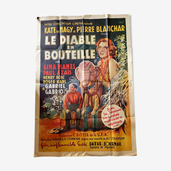 Affiche originale du film Le Diable en bouteille (1935)