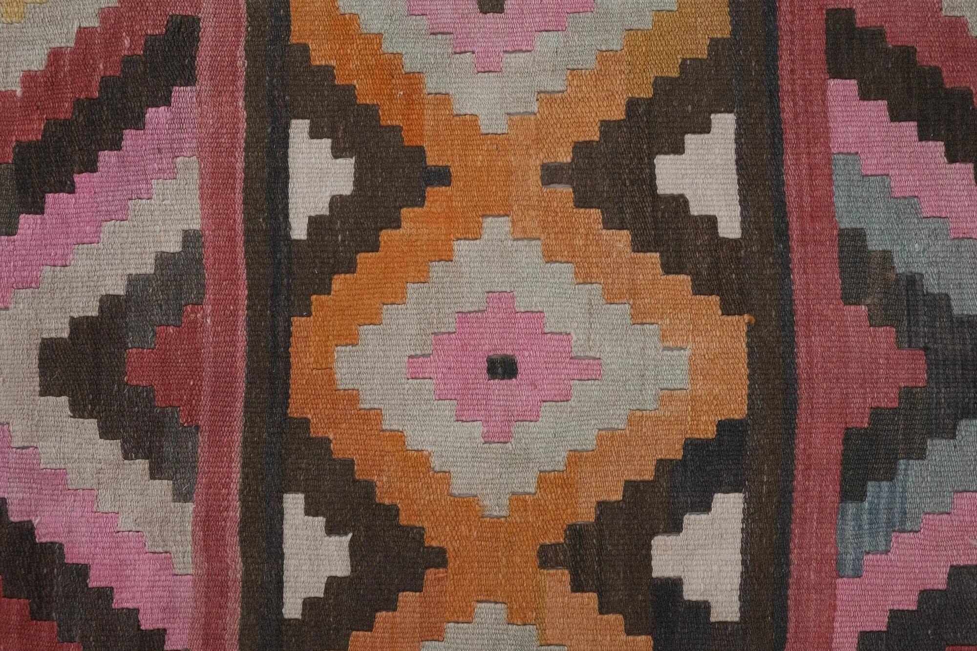 Vintage Turkish hallway rug 70x655 cm