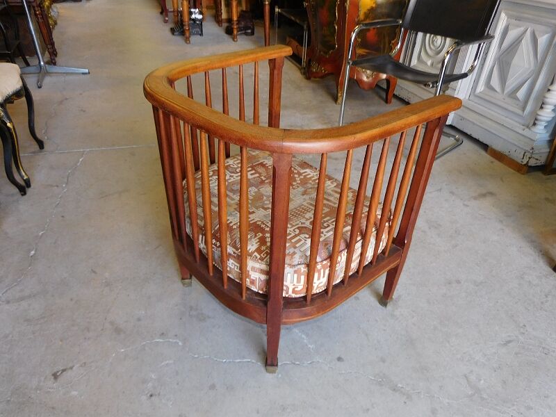 Fauteuil art deco 1920 marqueterie