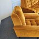 Ensemble canapé fauteuil vintage velours
