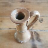Vintage stoneware candle holder