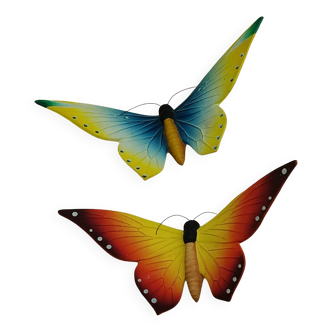 Set of 2 ceramic butterflies