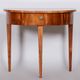 Restored Biedermeier Walnut Side Table, Revived Polish, Czechia, 1820s