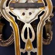 Large pair of gilt bronze wall sconces in the Louis XVI style.