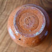 Set of three ethnic glazed terracotta ball vases from the 1970s.