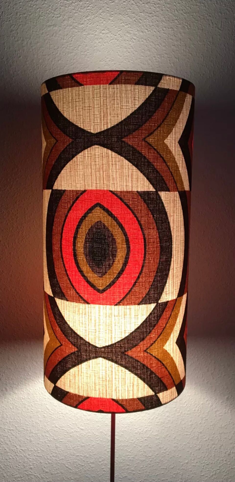 Lampshade Parly H50 D25 - vintage fabric