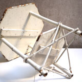 White painted bamboo side table 1950