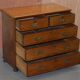 Victorian military commode in patinated walnut.