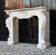 Louis XV style fireplace in Carrara marble, circa 1980.