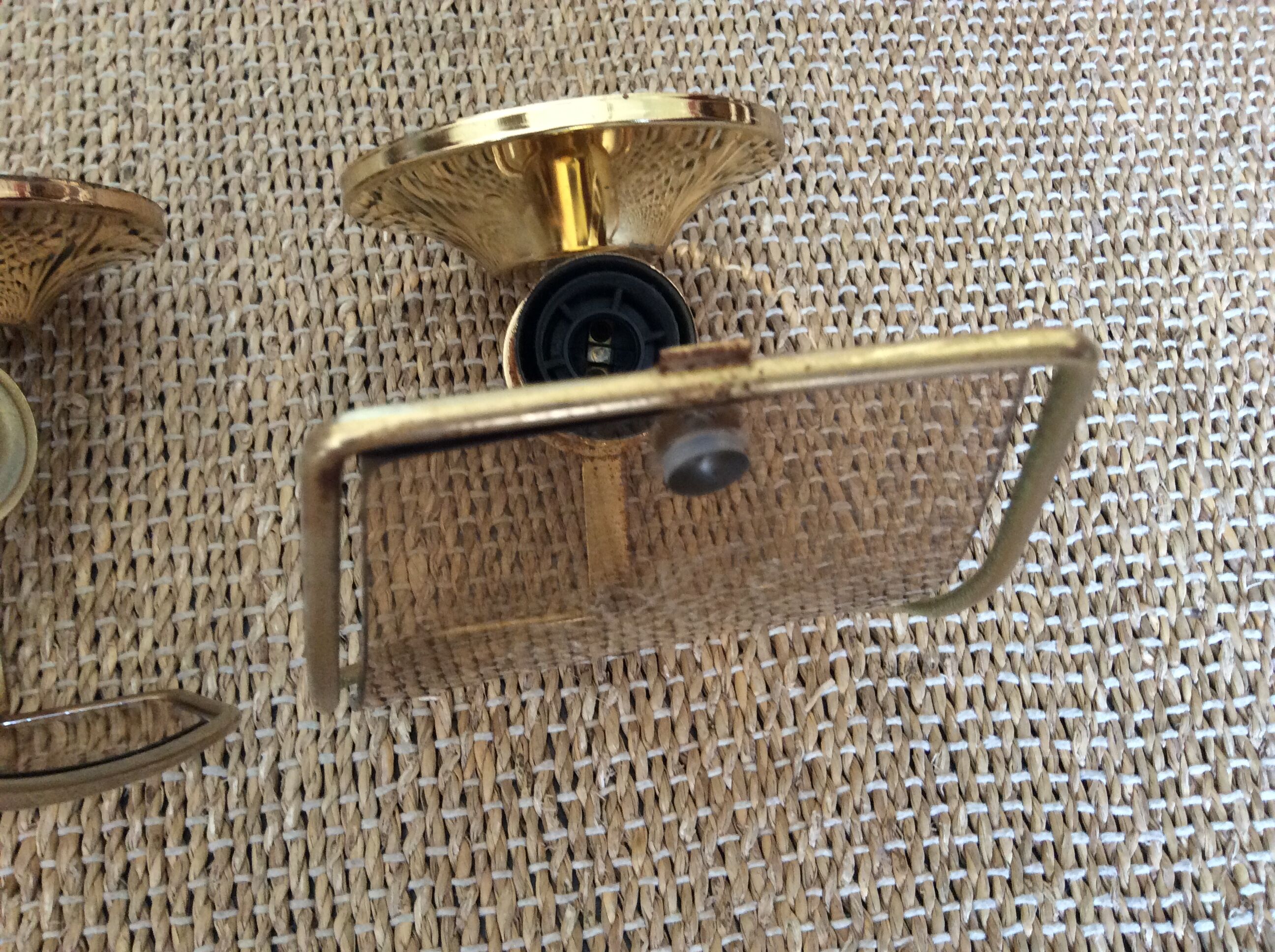 4 vintage wall lamps