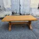 Large monastery table in solid oak – French handcrafted.
