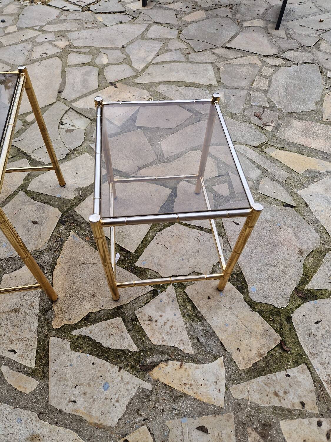 Vintage nesting coffee table