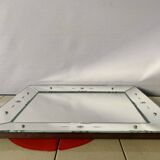 Rectangular Art Deco wall mirror inlaid and chiseled on wood