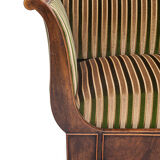 Vintage Récamier sofa in velvet, 1920