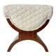 Art Deco Stool in Rosewood Veneer, France, 1930s