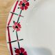 X6 assiettes à fleurs rose Monique Ceranord France-retro-vintage