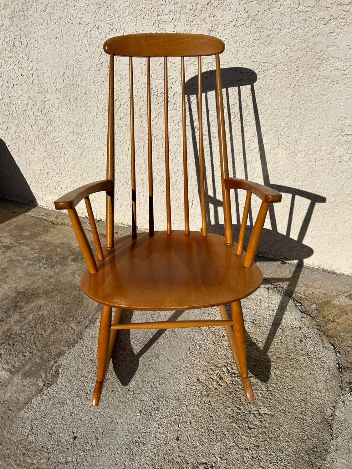 Chaise à bascule vintage