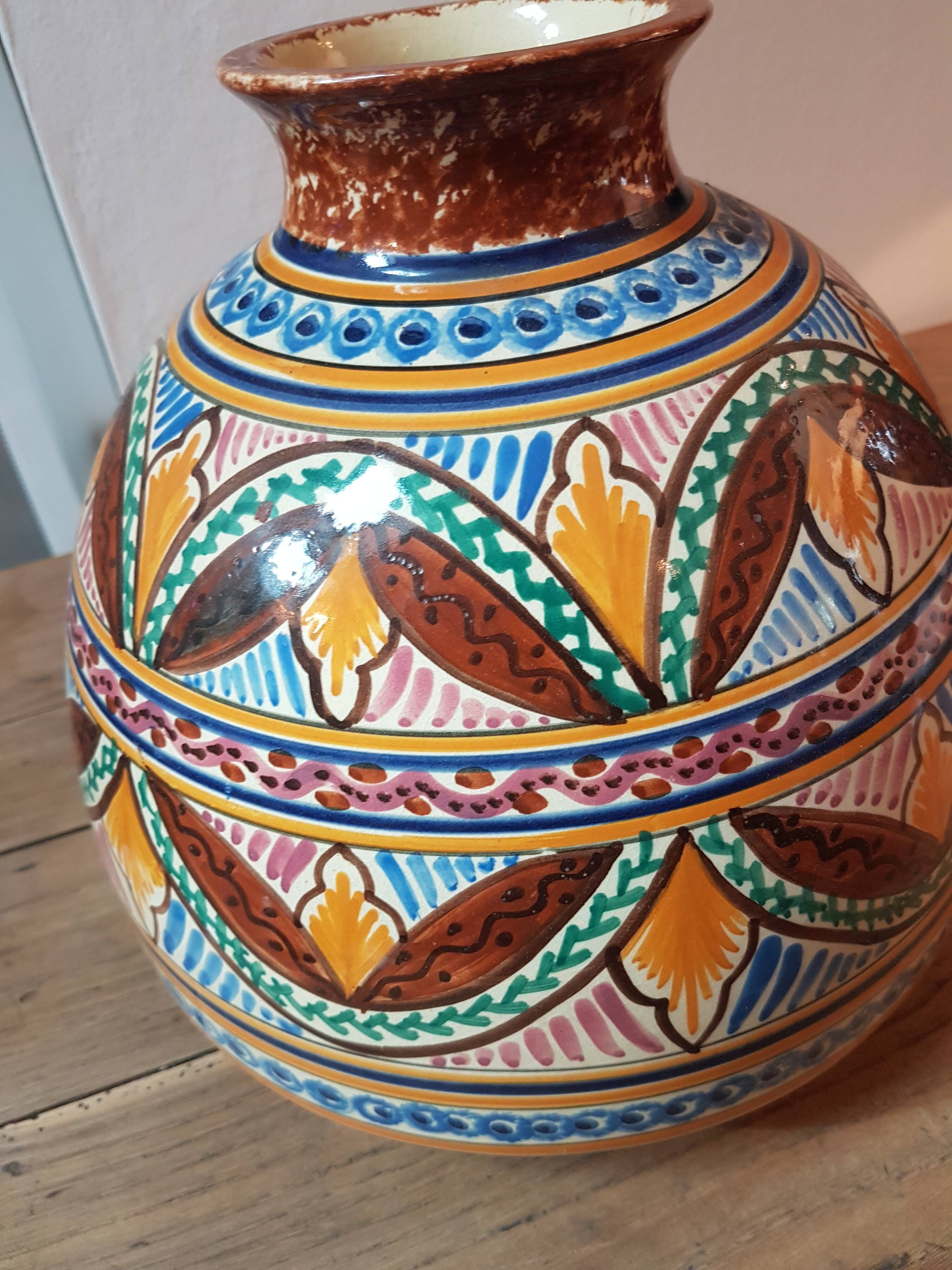 Vase faïence de Quimper Selency