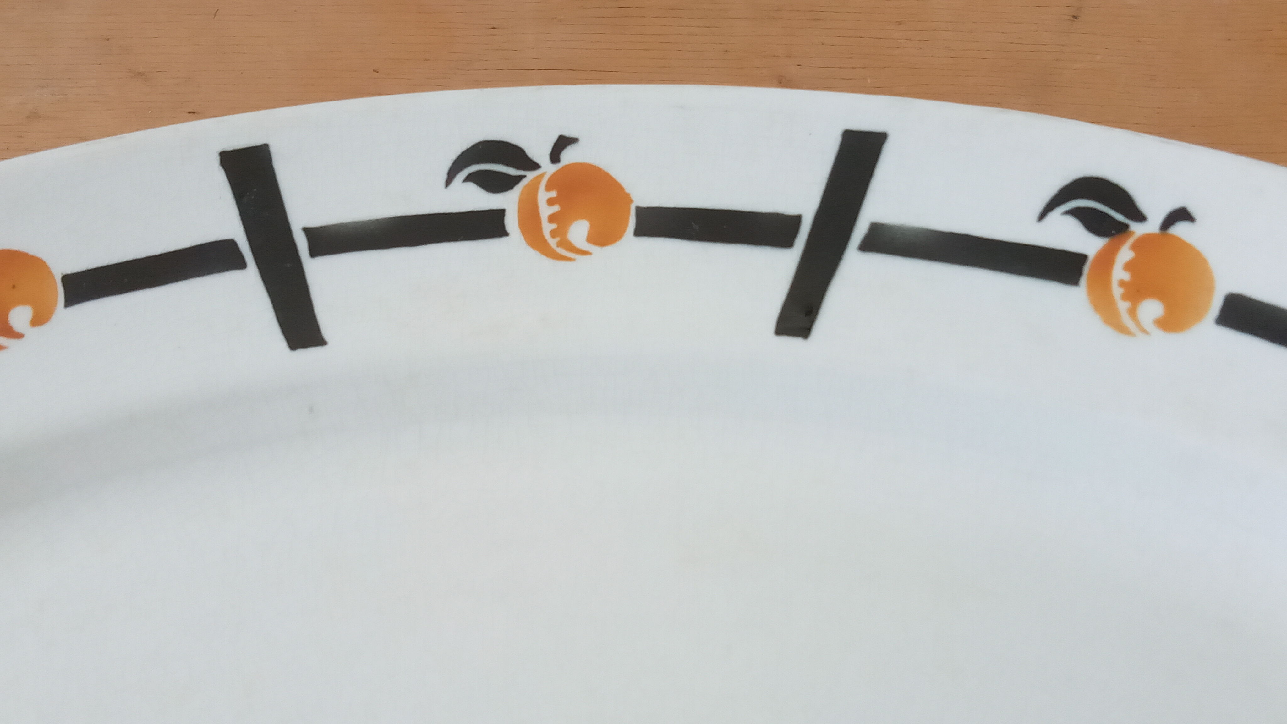 Art-deco service dish of Badonviller