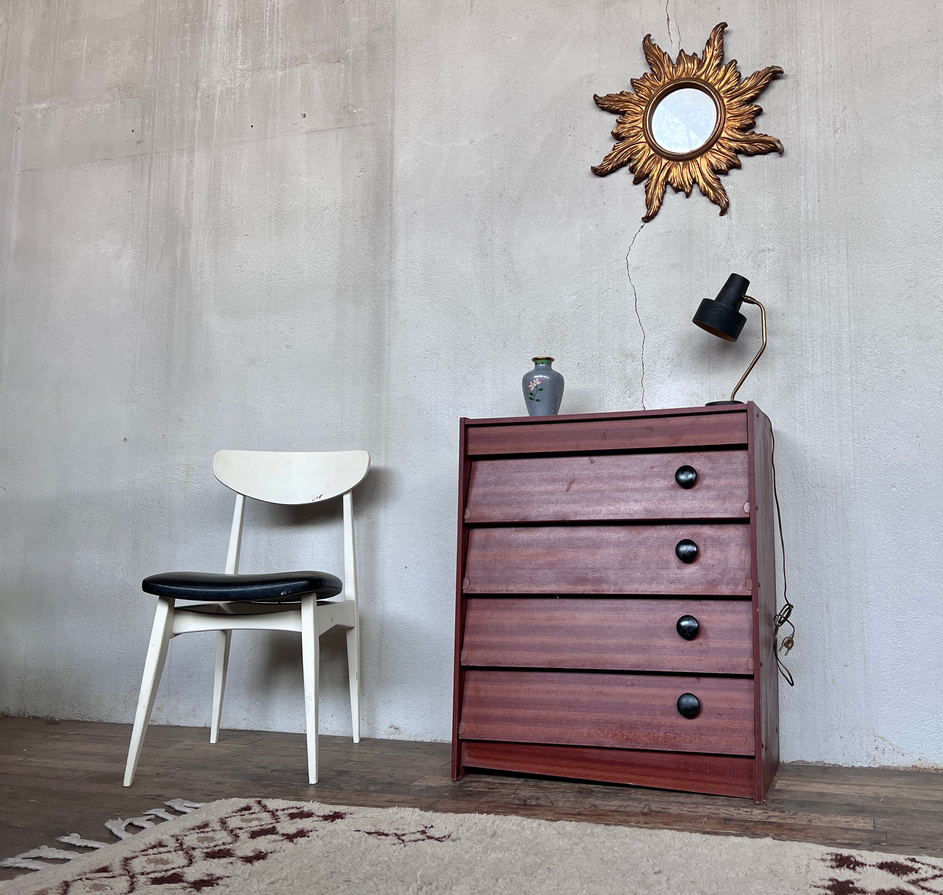 Furniture shoe cabinet vintage 1960