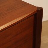Vintage desk by Wilhelm Renz in double-sided teak, 1960s