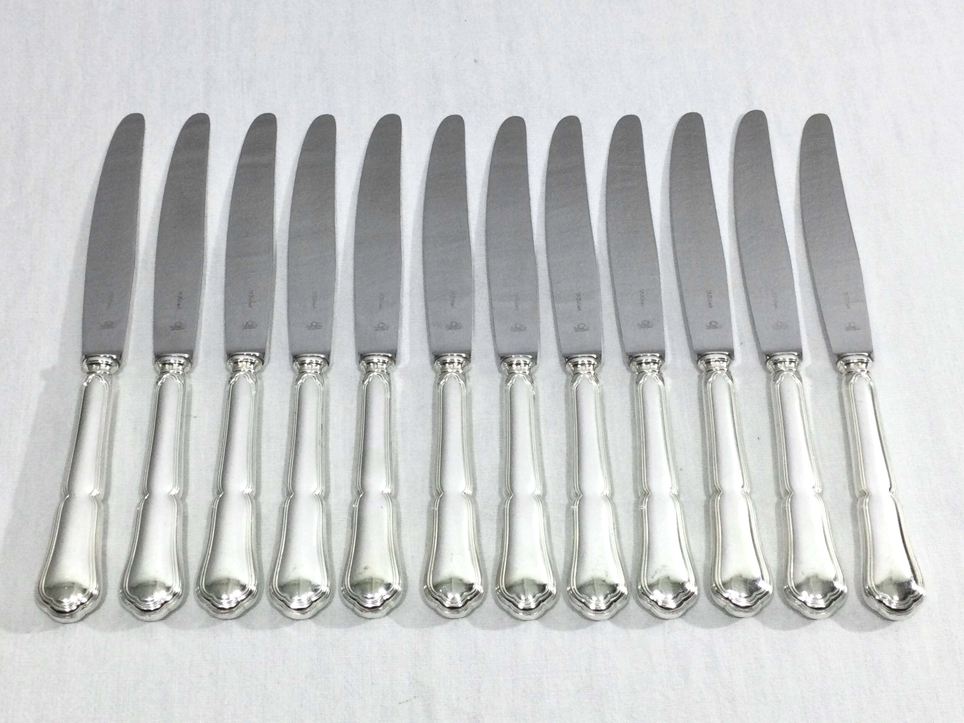 Saint Médard - Silver plated knives