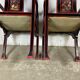 Fauteuils chinois broderie de soie