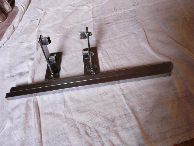 Towel rack chromed metal 50s
