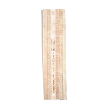 2x9 narrow vintage runner rug, 282x70cm