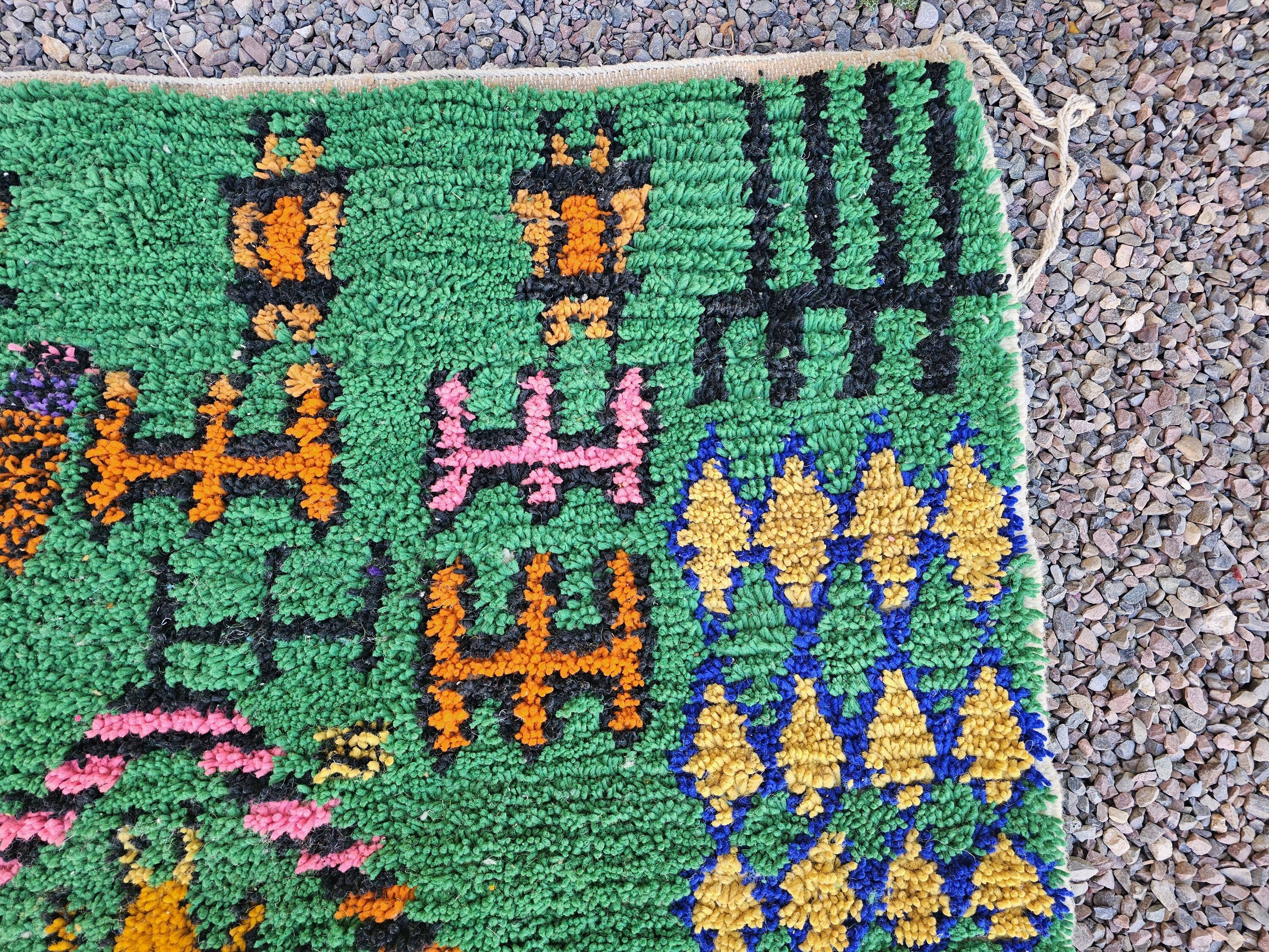 Unique handmade Berber rug 3x2 m