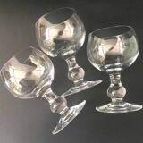 6 verres à vin en cristal