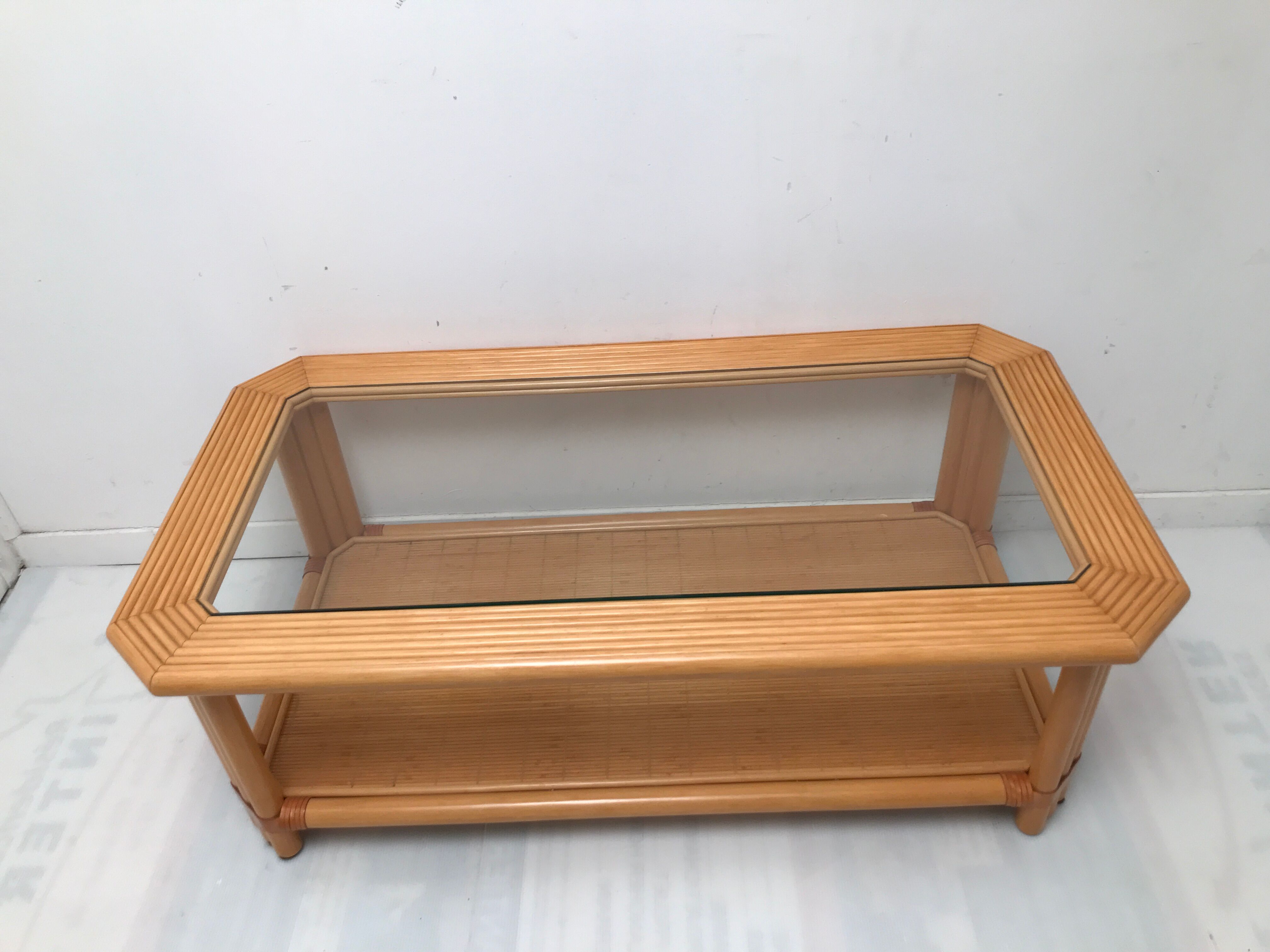 Bamboo coffee table 60-70s