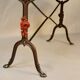 9 tables bistrot en bois et fer forgé, 1900