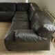 Modular Flandra sofa in leather by Vico Magistretti for Cassina, Italy, 1970s.