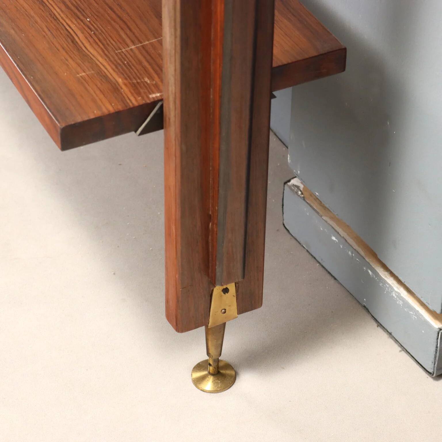 Vintage library from the 1950s-60s with a bar compartment.