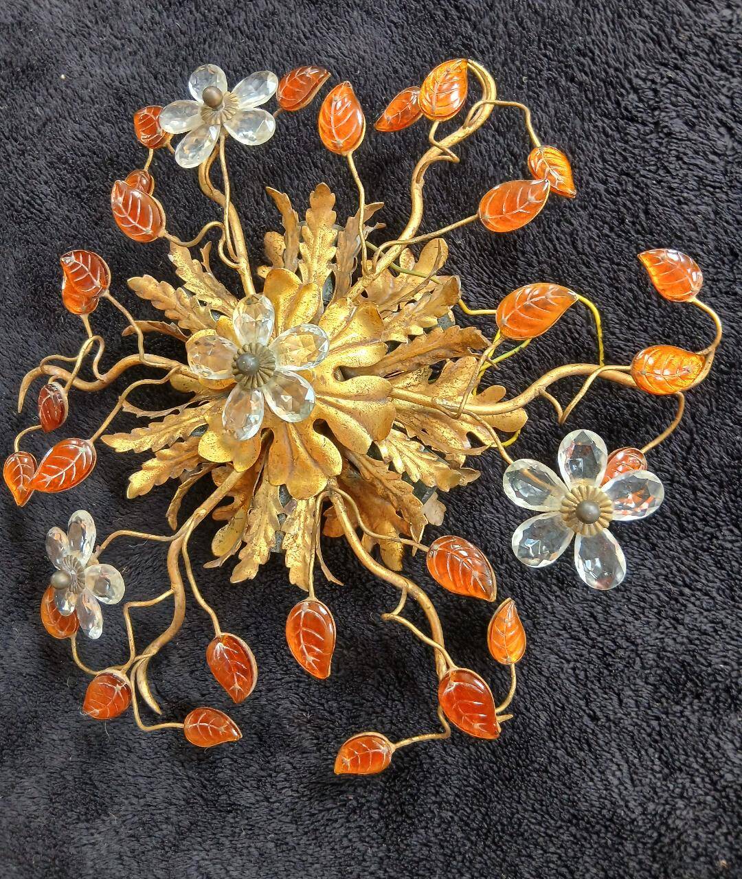 Florentine Ceiling Light Fixture Banci Firenze 1970s Maison Bagues Design it