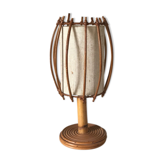 Vintage rattan lamp, 1960s